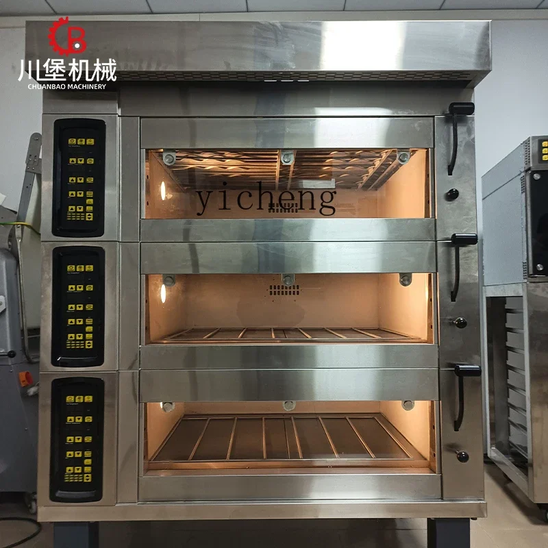 a3  electric oven commercial three-layer six-plate bread pizza cake baking three-layer nine-plate large-capacity oven