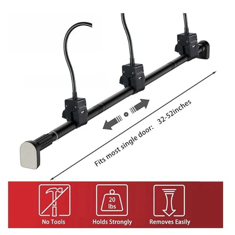 A71Z Suitable For Front Door Hooks, No Need For Screws And Drilling, Adjustable Telescopic Range Of 150-170Cm. image 5