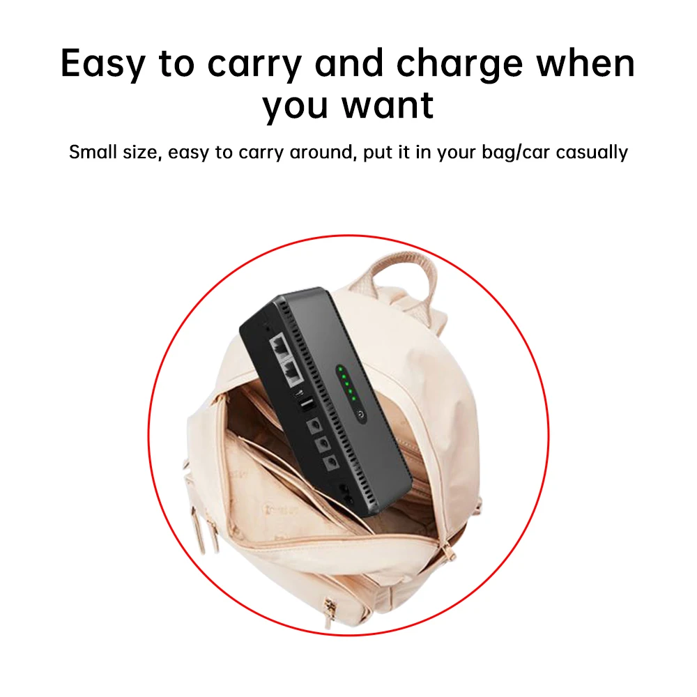 5V 9V 12V UPS Battery Backup 8800mAh Mini Portable Uninterruptible Power Supply For WiFi Router/Cat/Switch/Camera/Mobile Phone