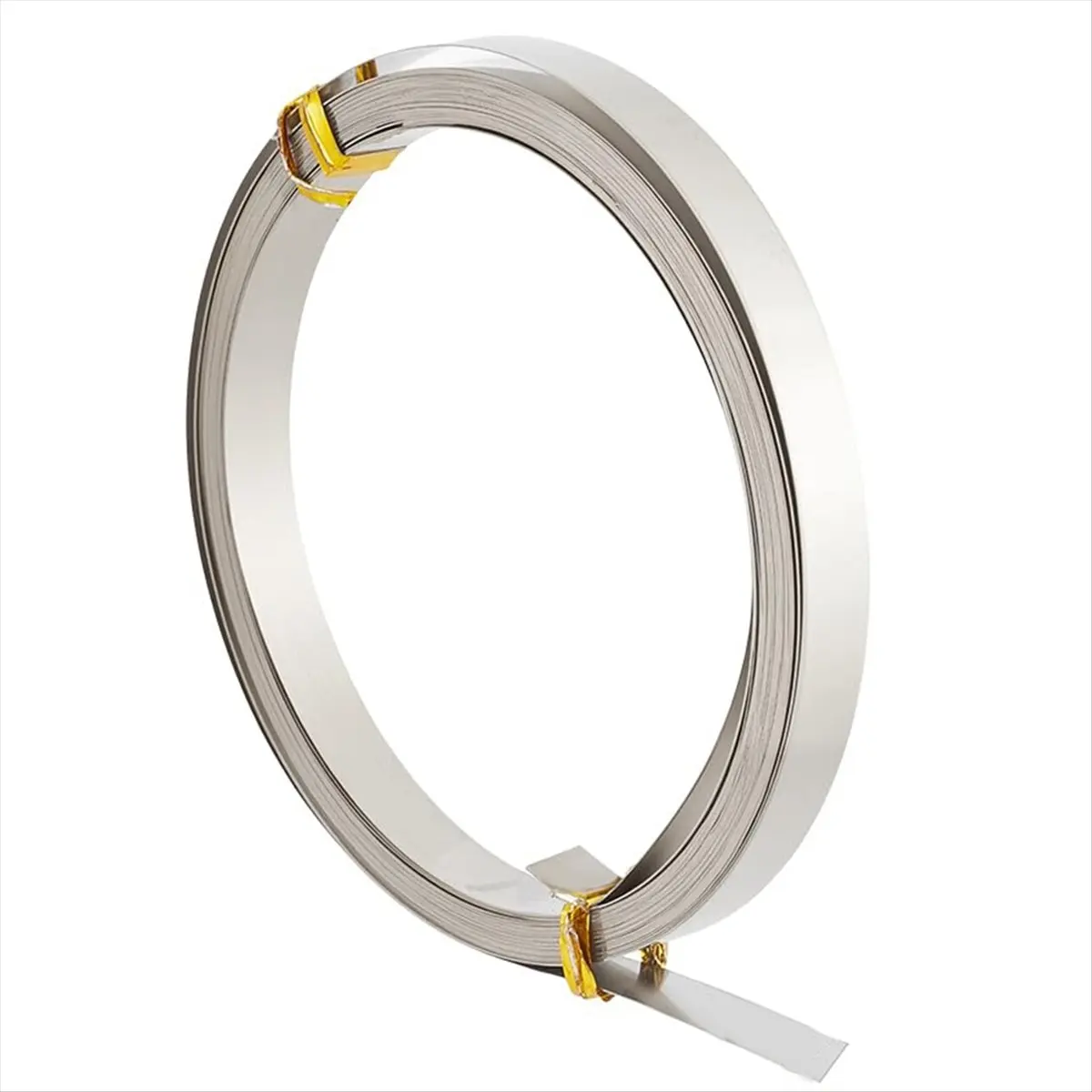 【2026 TOP Global】▼△◑19.7 Feet 32Gauge Flat Silver Wire, 8mm Wide Flat Bezel White Copper DIY Bezel Setting Wire for DIY Jewelry
