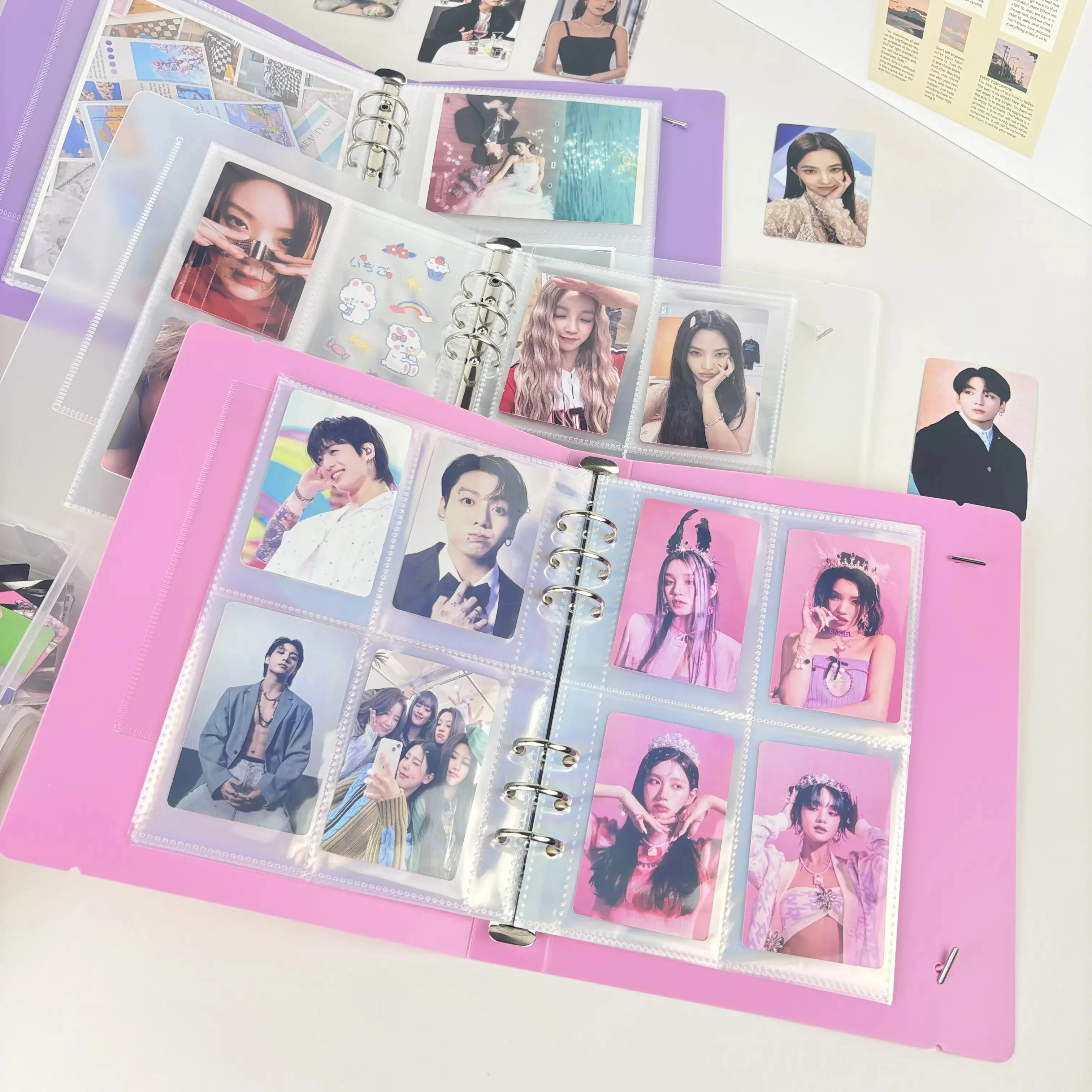 A5 Inner Page Photocard Binder Wedding Album Kpop Photocards Sleeves Photo Album Page Idol Photo Cards Protector Collect Book