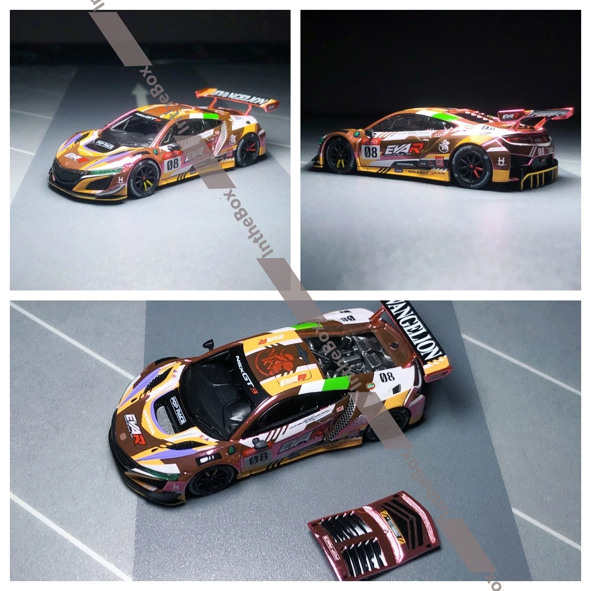 PR64-08 1/64 Poprace NSX GT3 EVART diecast Model Car Collection Limited Edition Hobby Toys