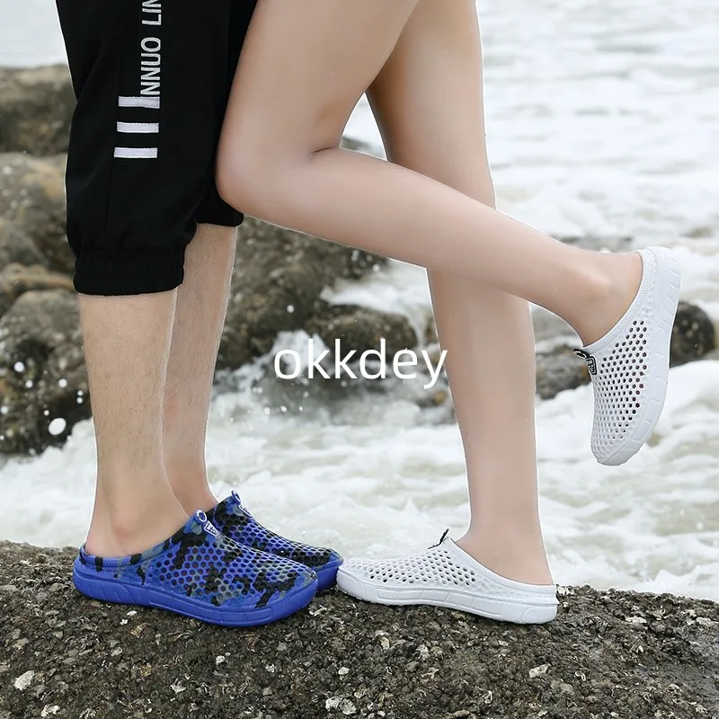 Slippers for Man Fashion Beach Outdoor Couple Shoes Breathable Camouflage Shoes for Men Sport Casual Indoor Slippers New Summer