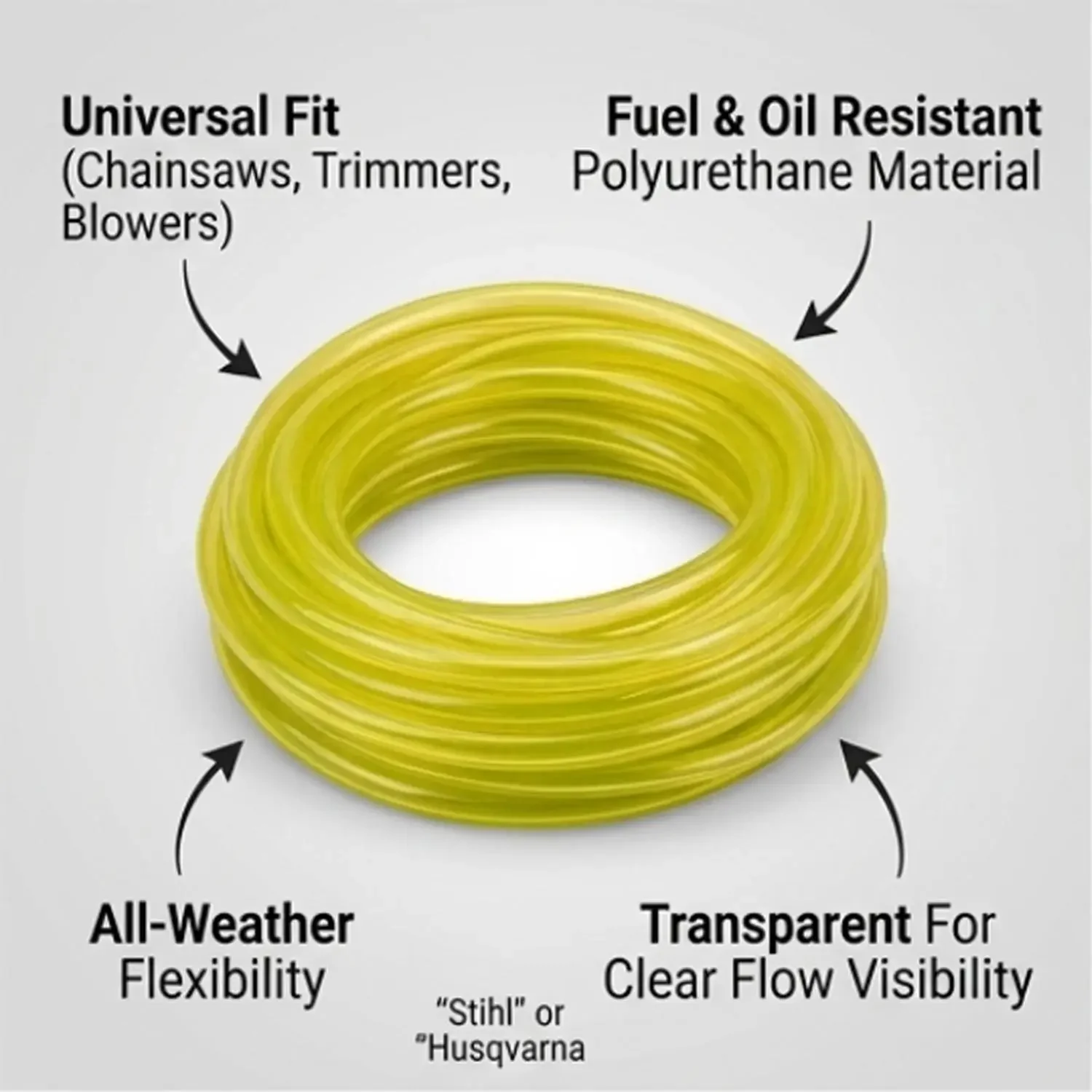 10/1M Universal-Kraftstoffleitungsschlauch-Sets, 4 Größen, Ersatz-Gas-Kraftstoffschlauch für Kettensäge, Rasentrimmer, Gebläse, Gartenzubehör – Detail 10