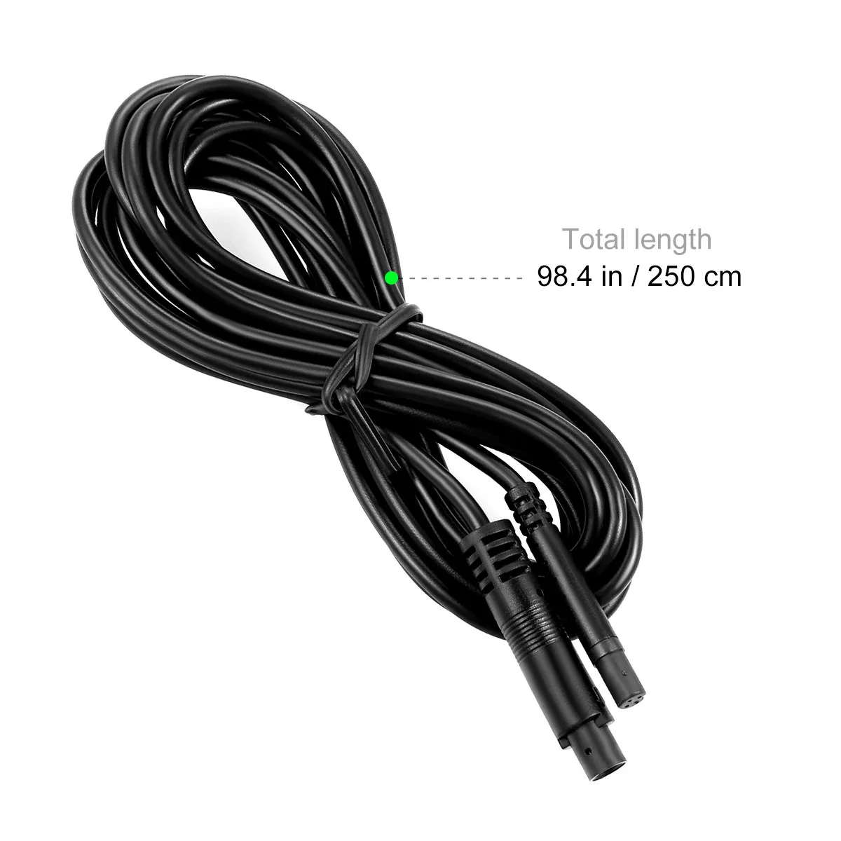Dash Cam Rear Camera Extension .5m 4 Pin Backup Cable Resistant to Temperature Chemical Abrasion for 12V 24V Truck