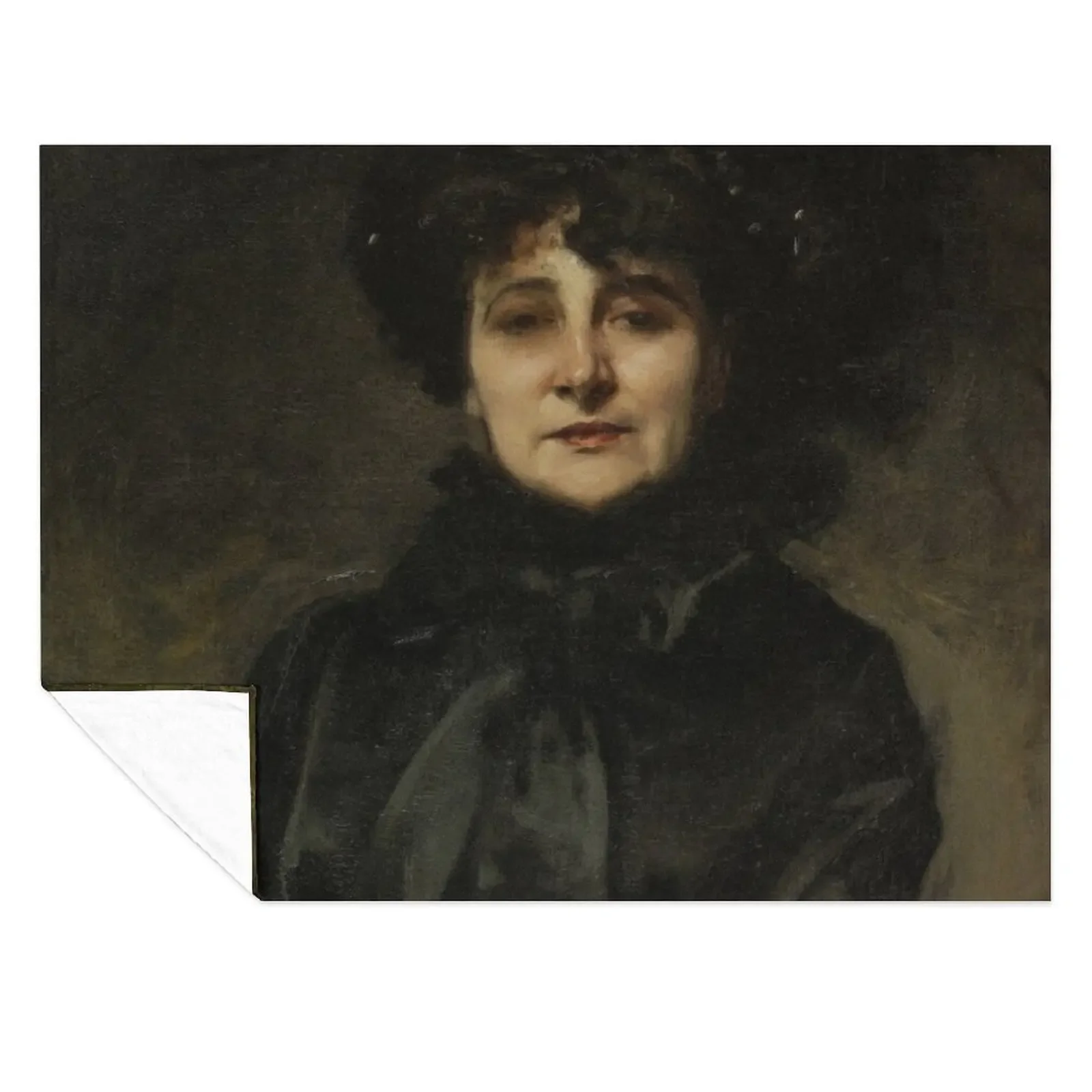 

Portrait de Madame Allouard-Jouan (ca. 1884) by John Singer Sargent Throw Blanket Loose for winter Soft Big Summer Blankets