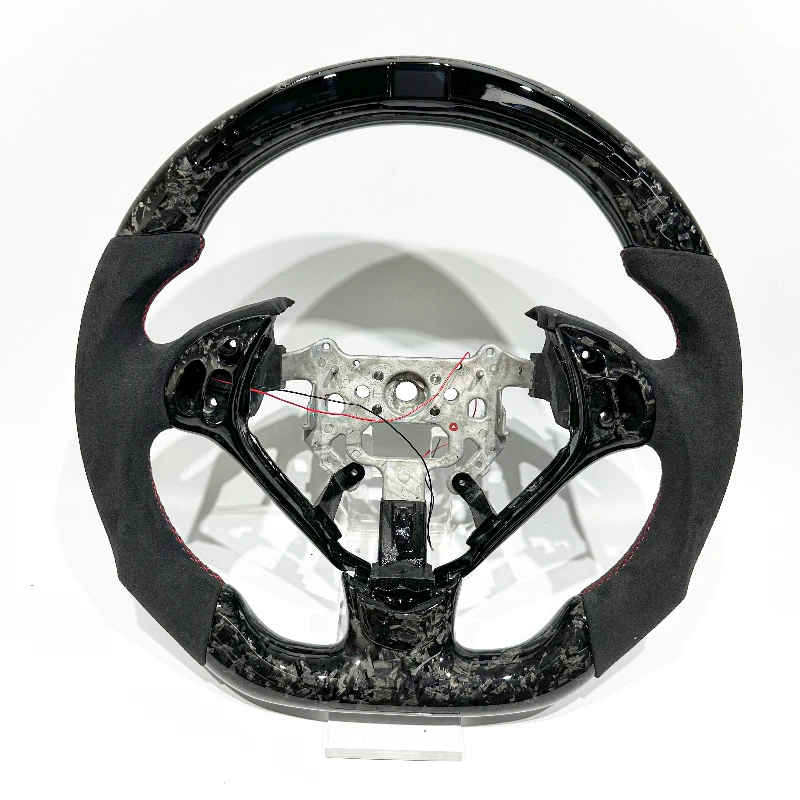 

Black Forged Carbon Fiber Custom High-End Steering Wheel with LED for Acura TLX TL ILX RDX ZDX 2009-2019 RDX Acura NSX CDX