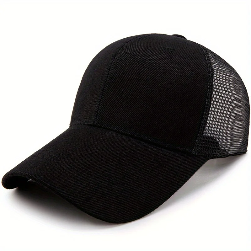 

New Autumn Solid Mesh Patchwork Women Men Baseball Cap Sports Snapback Sunhat Outdoor Student Hip Hop Baseball Hats Casquette