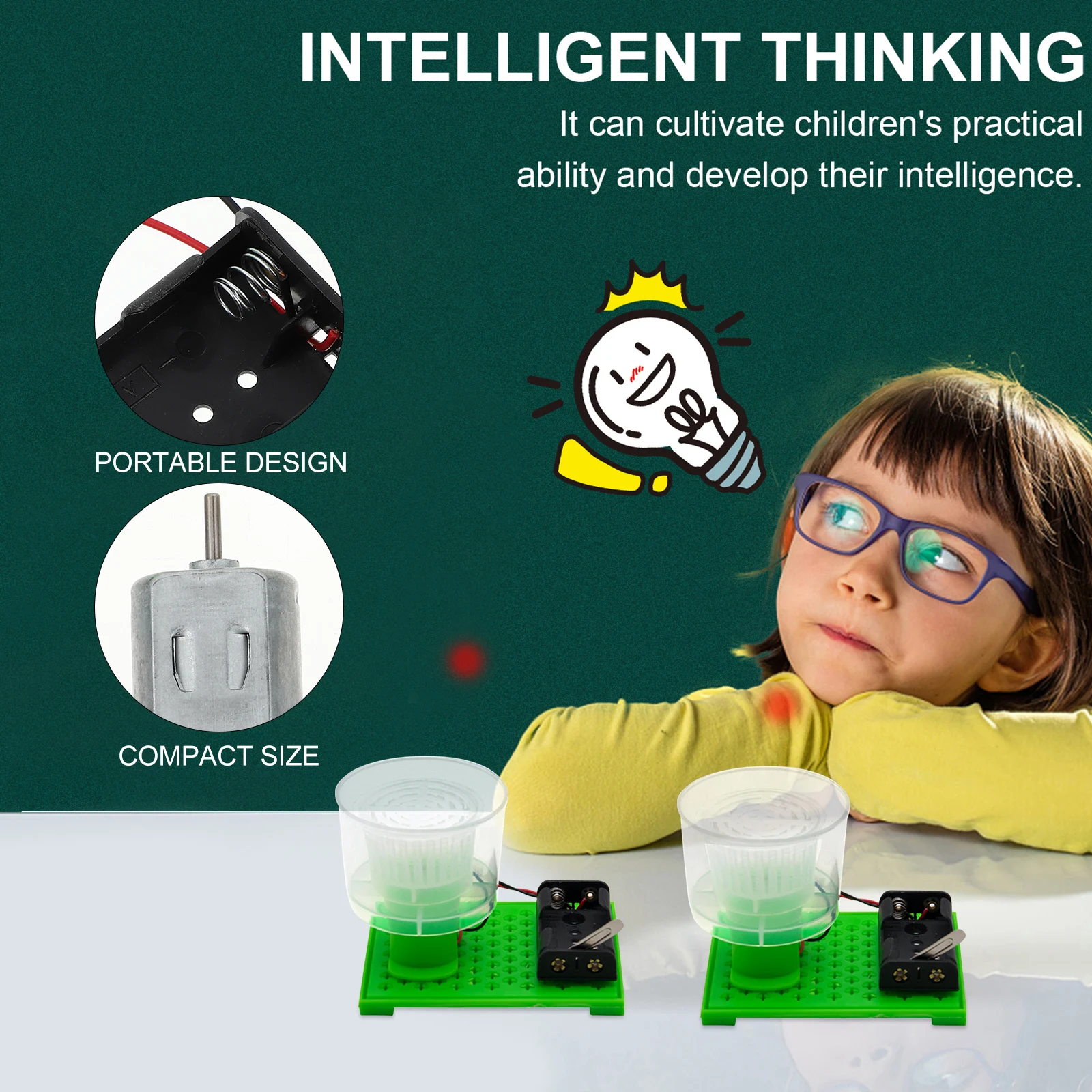 

2 Pcs Science Experiment Equipment Kids Educational Toy Drying Machine Dewatering Bucket DIY Laundry