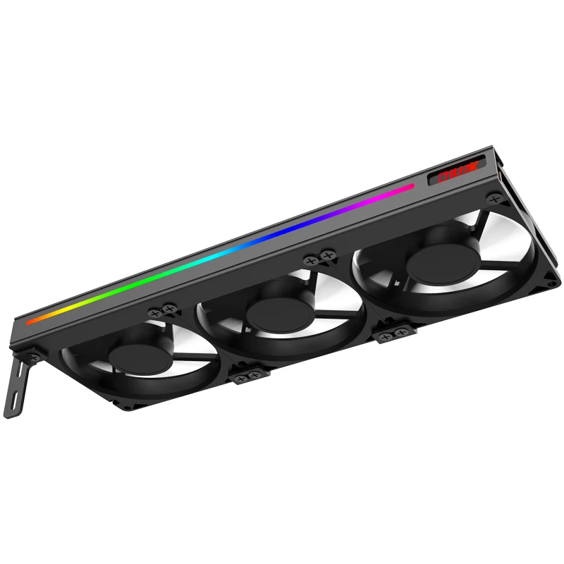 Imagem -04 - Teucer-ventilador de Refrigeração da Placa Gráfica Lado Universal 5v 3pin Argb Gpu Cooler Suporte de Placa de Vídeo Desktop pc Case Faça Você Mesmo Acessórios C270h