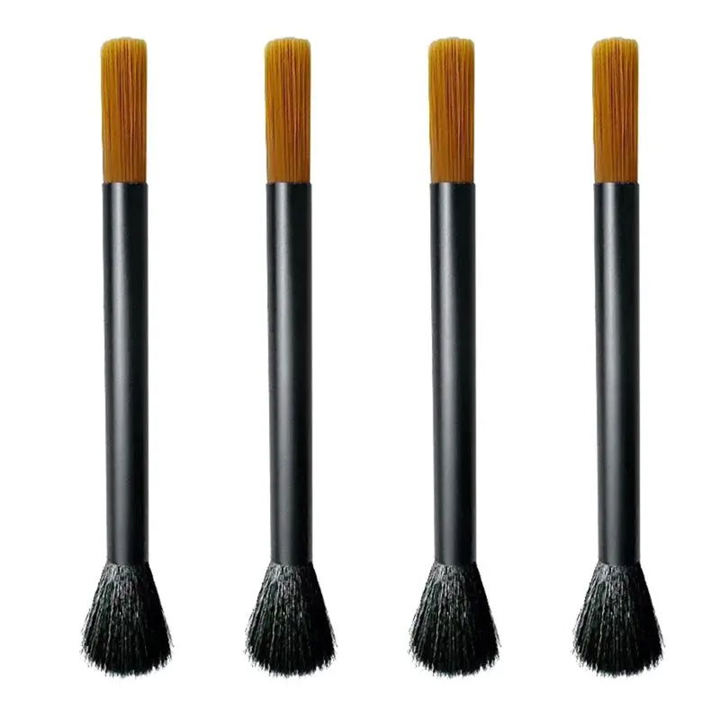 B62B-Robust Aluminum Handled Double-Head Brush For Coffee Grinder And Machine Cleanup