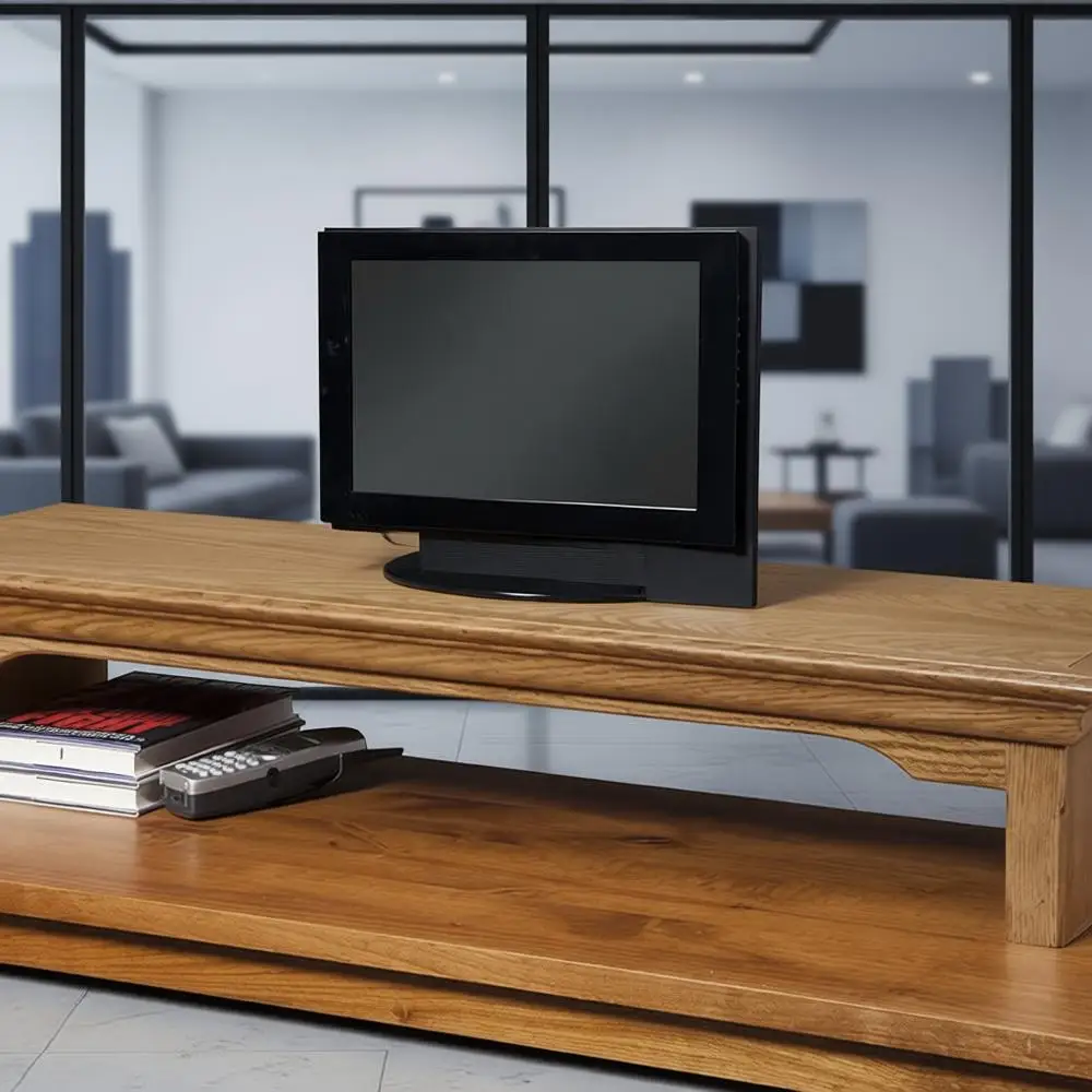 Oak Tv Stand With T…