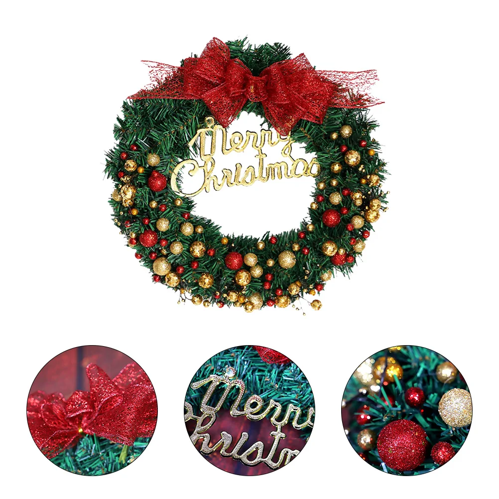 

Sprinkle Powder Ball Wreath Christmas Hanging Ornaments Home Decoration Garland Holiday Party Supplies Wall Door