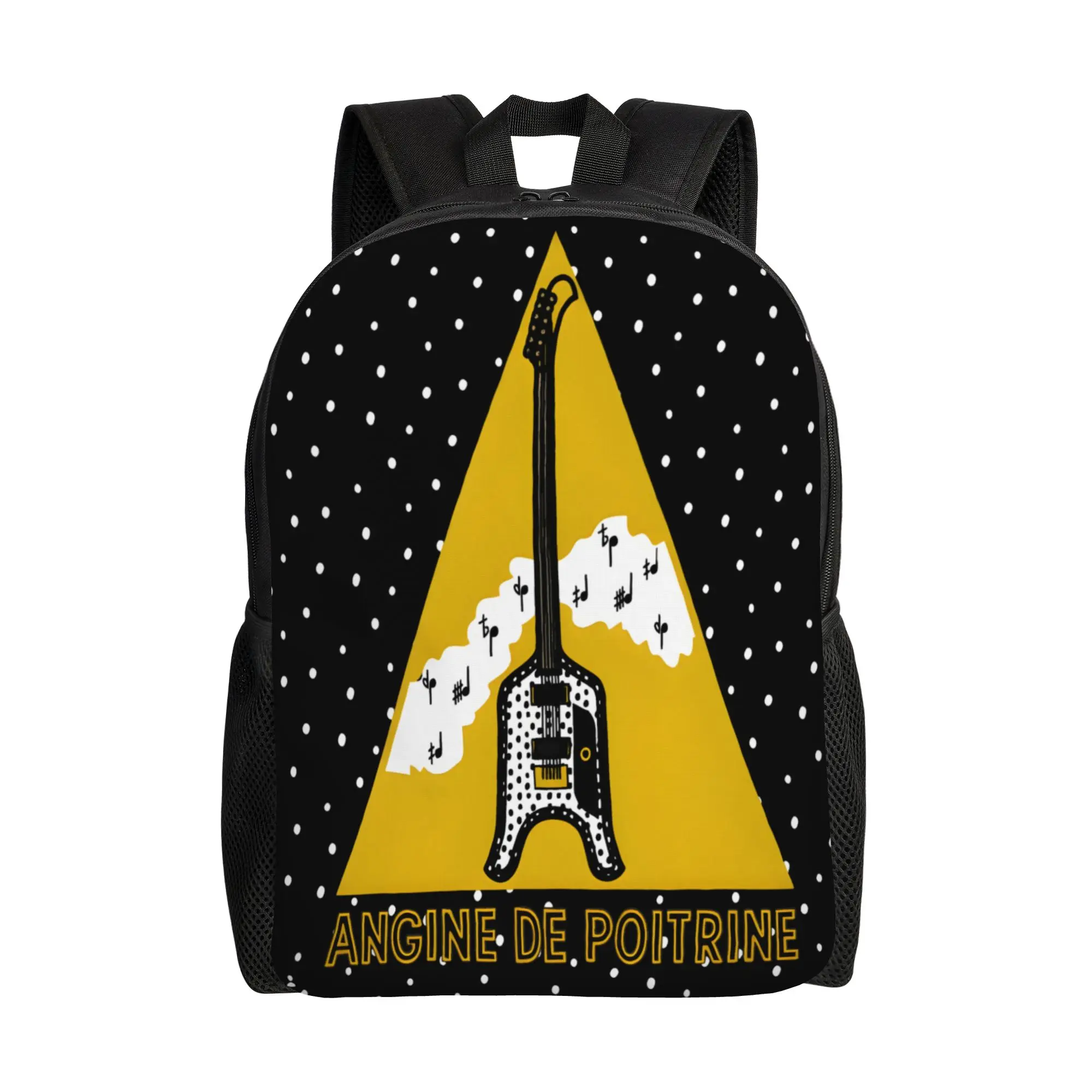 

Металлический рюкзак Angine de Poitrine Rock Music для мужчин и женщин, повседневный студенческий рюкзак для работы, сумка через плечо для ноутбука, подарок
