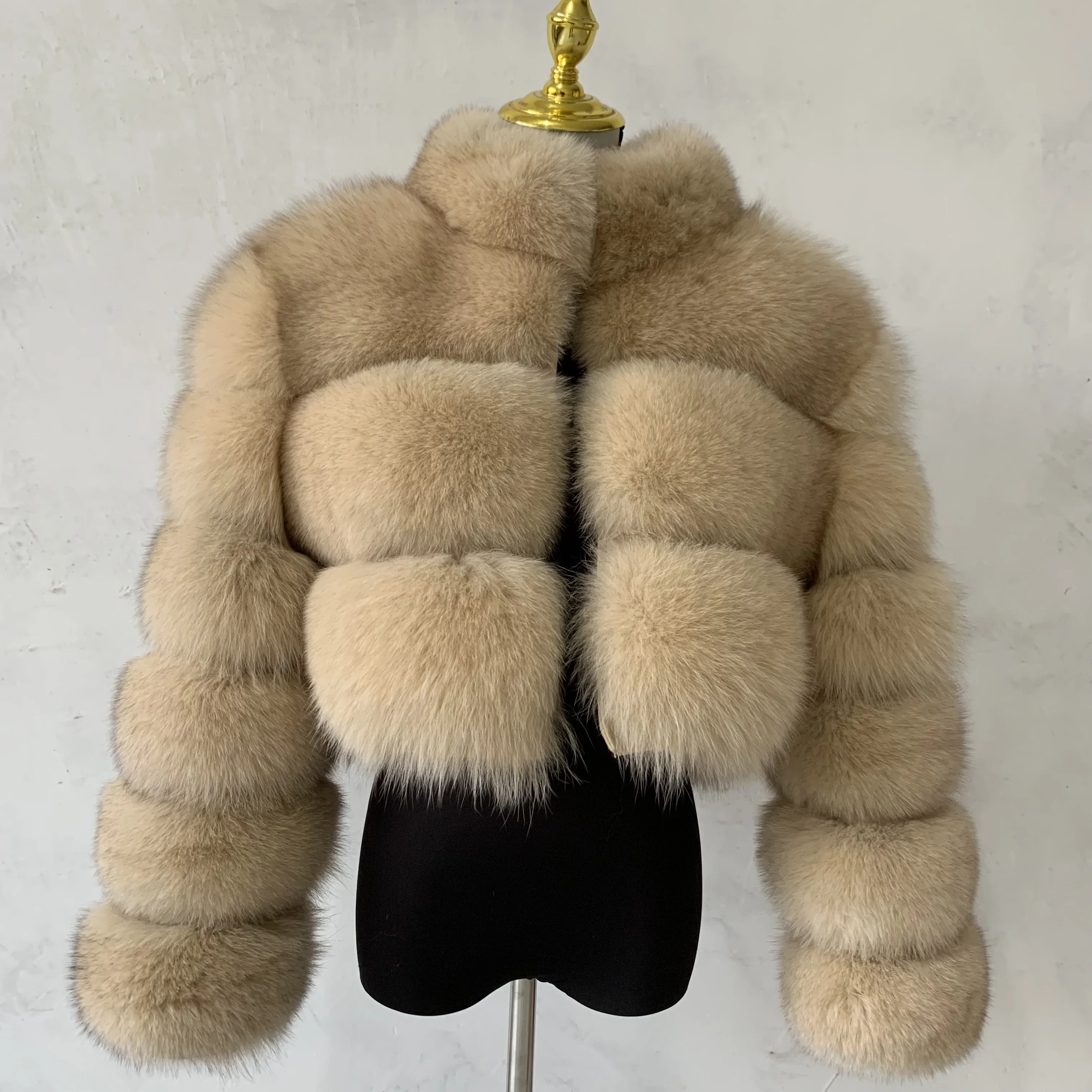 Natural fox fur raccoon fur real fox fur coat high quality fur ladies coat furry winter coat fashion coat 7xl fur