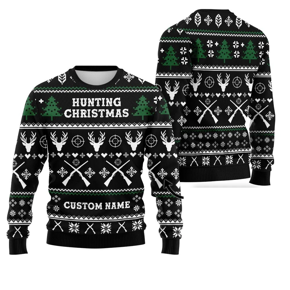 الصيد تحت عنوان الصيد عيد الميلاد طباعة البلوز الشتاء عيد الميلاد هوديي المرأة بلوزة كاجوال Harajuku احتفالي الشارع الشهير #1