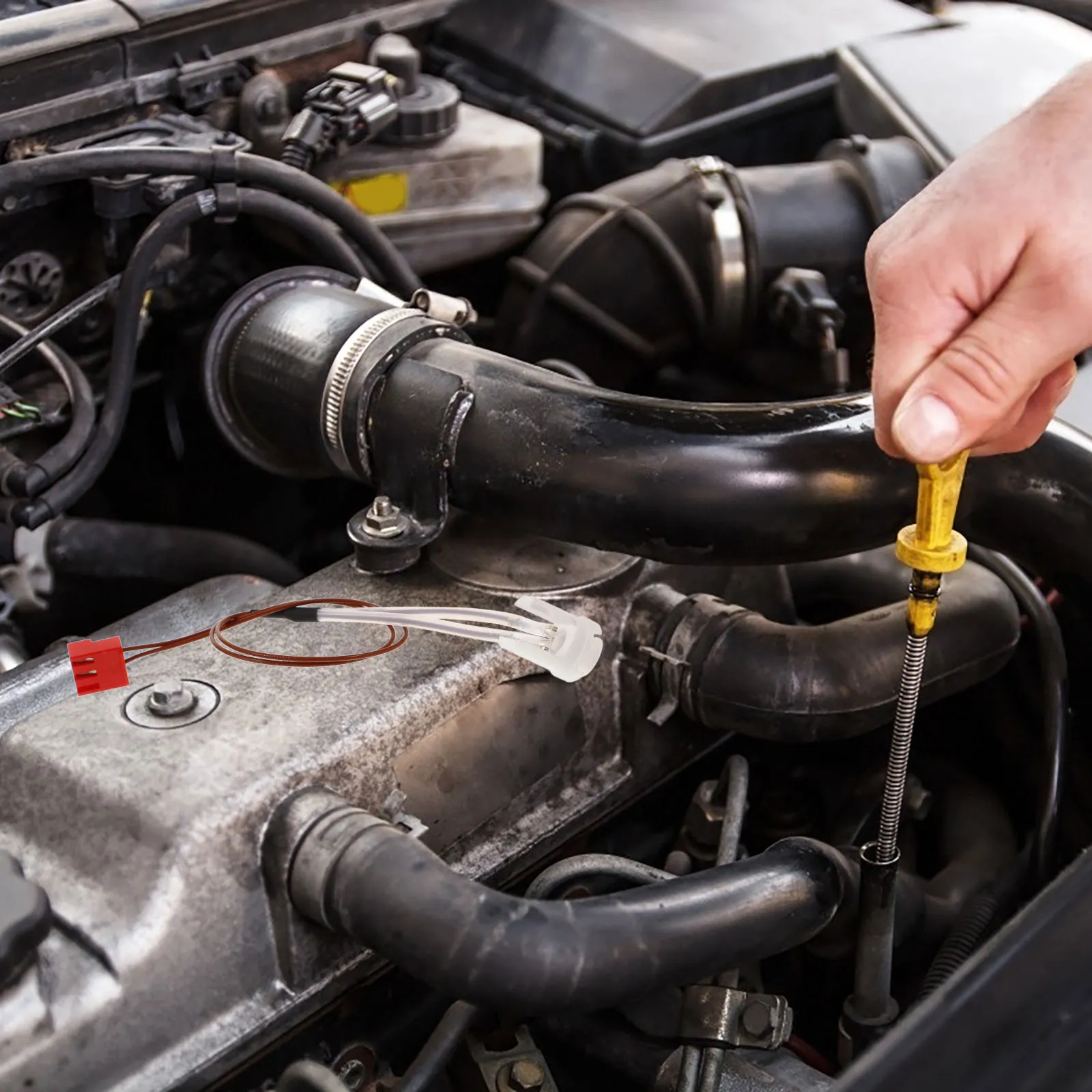 

3Pcs Temperature Sensor Probe for Diesel Parking Heater Ntc50k Overheat Sensor Square Connector Replacement Car Heater Parts