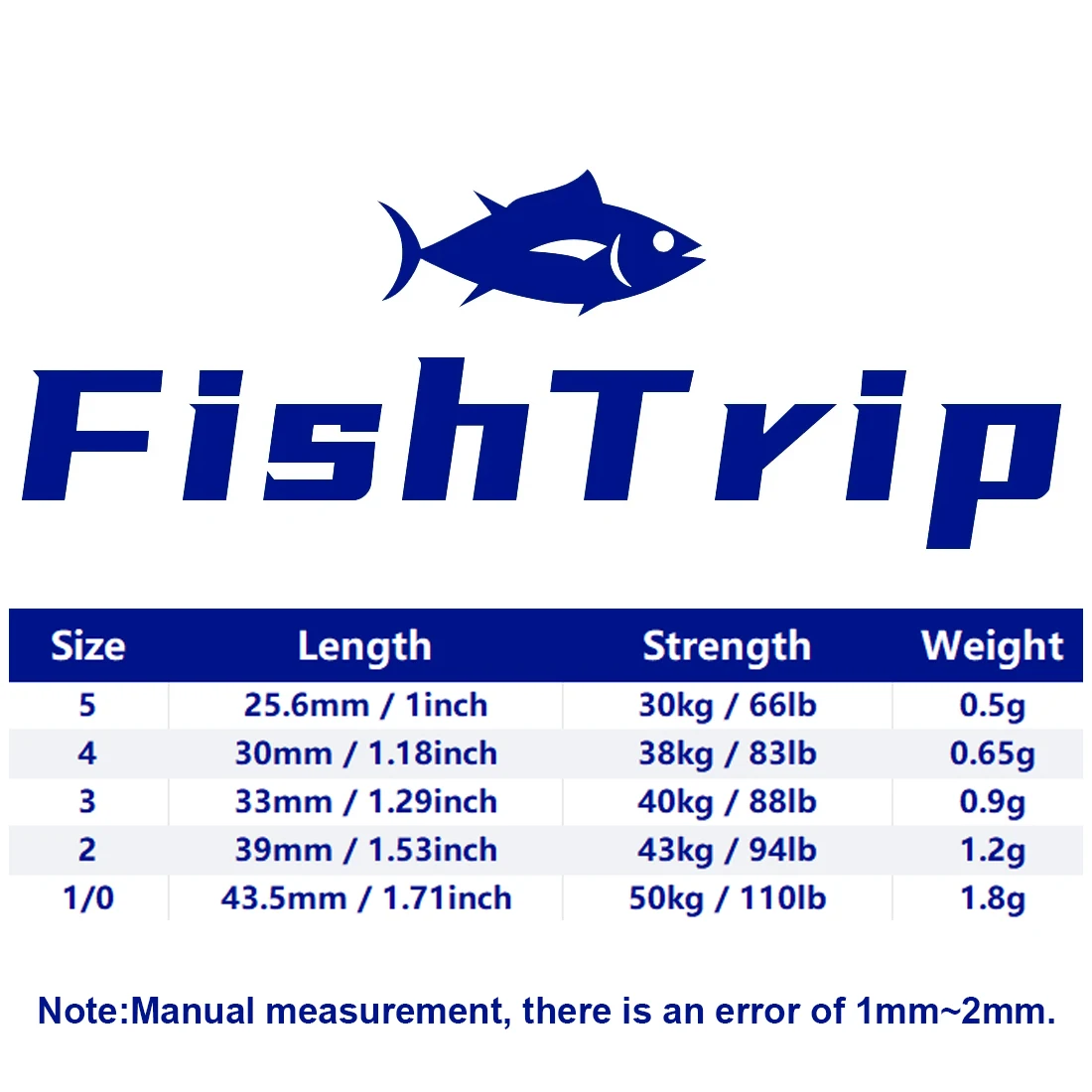 FishTrip 50Pcs Rolling Swivel Power Snap Clips Fishing Swivel Snap with Carabiner Stainless Steel Fishing Connector