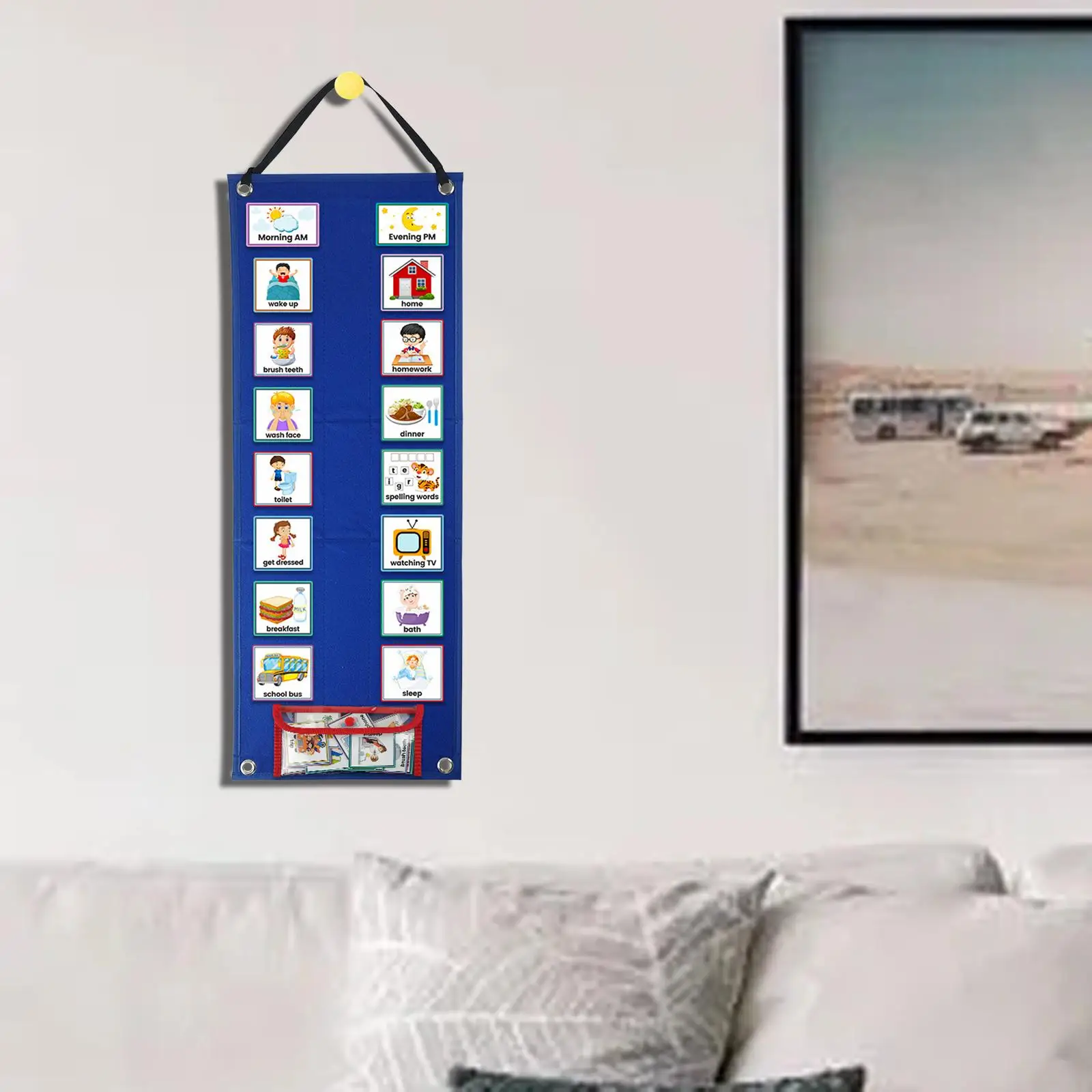 Kids Daily Visual Schedule 70 Pieces Visual Schedule Cards Preschool