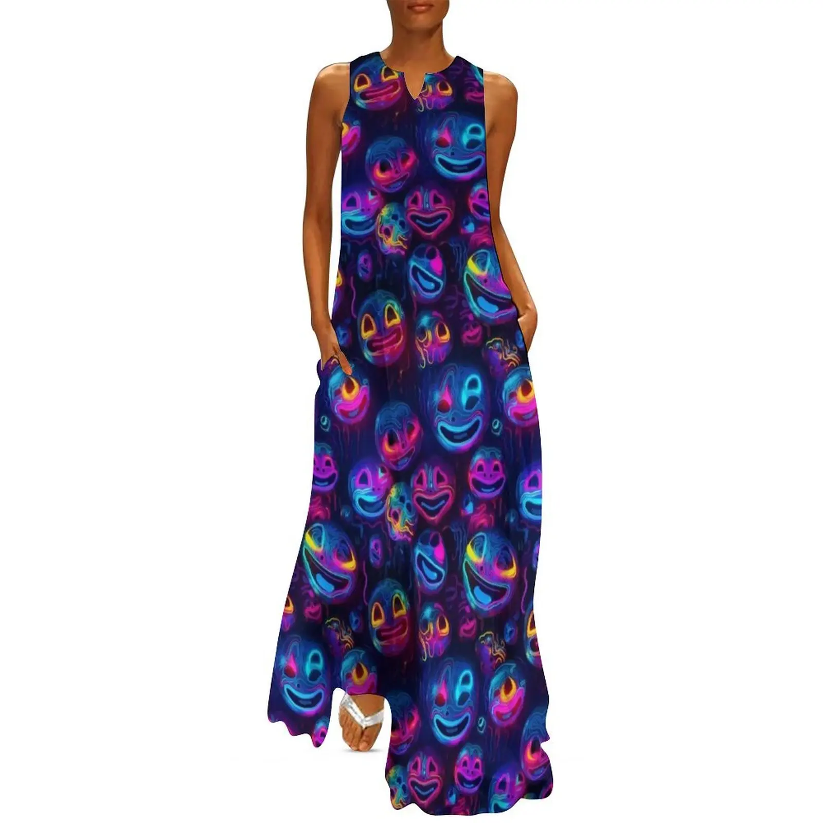 Rainbow Melting Smiles Long Dress Bride dresses long dress women summer