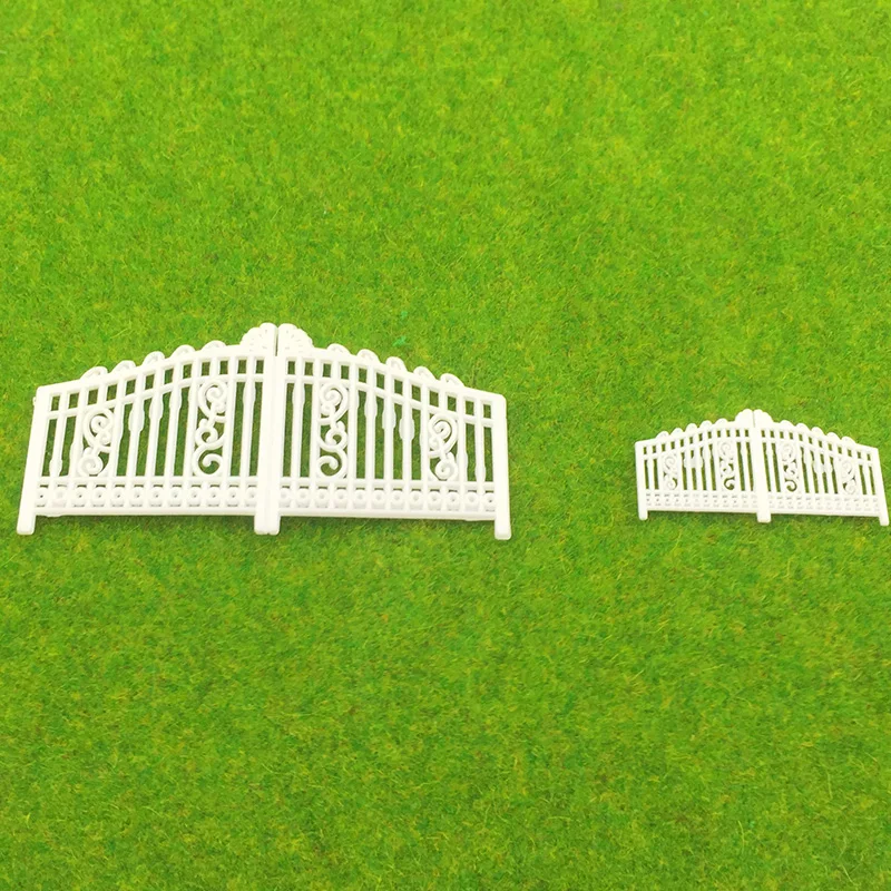 5 stücke 1:100 1:200 Mini-Tür Gartenzaun Geländer Modellbau Tor Szene Miniaturen für maßstabs getreue Modell Landschaft Baukasten