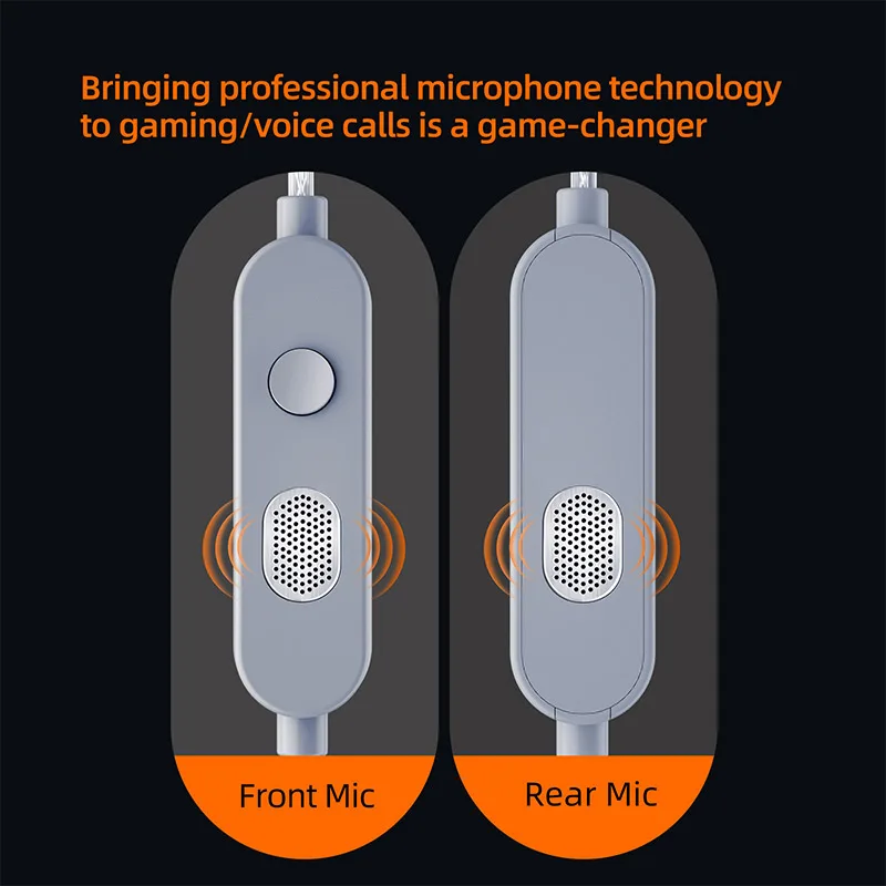 Cavo per auricolari placcato argento con doppio microfono KZ M2, regolazione della qualità del suono EQ a 3 velocità, cavo di aggiornamento per auricolari tipo C/3,5 mm compatibile con Android Samsung iPhone15