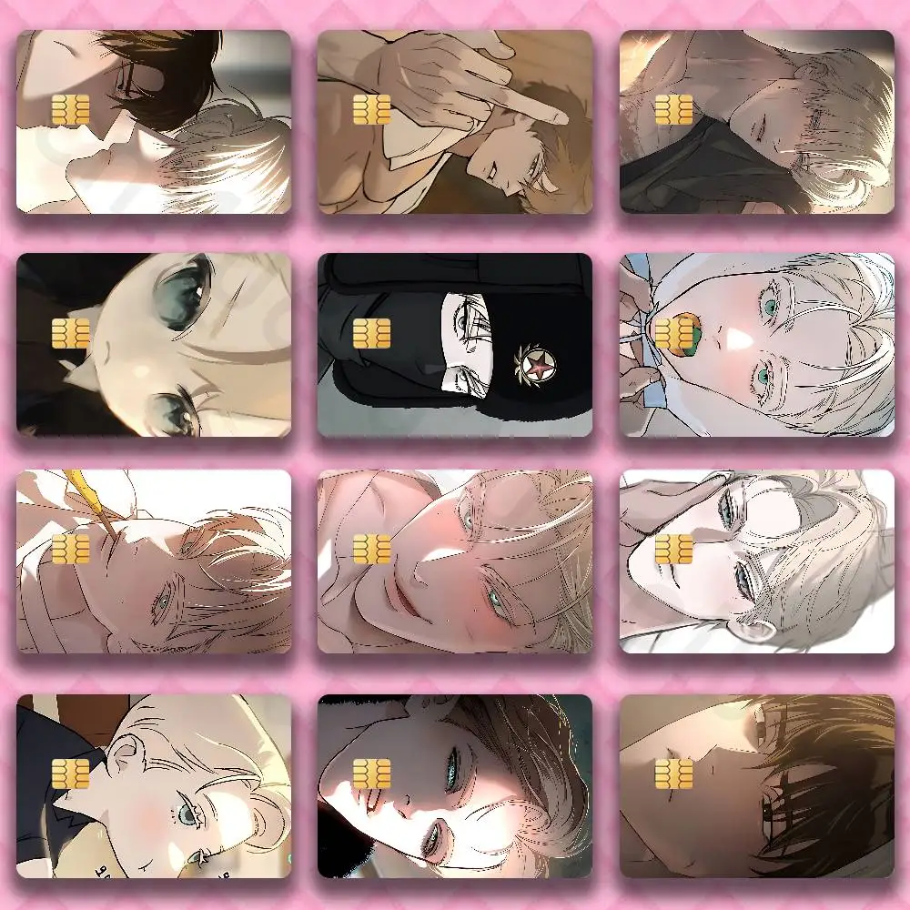 Pegatinas HD para Tarjetas de Crédito Manga C-Codename Anastasia, Calcomanías para Tarjetas de Juego, Película Mate para Tarjetas, Adhesivo Impermeable con Chip Pequeño