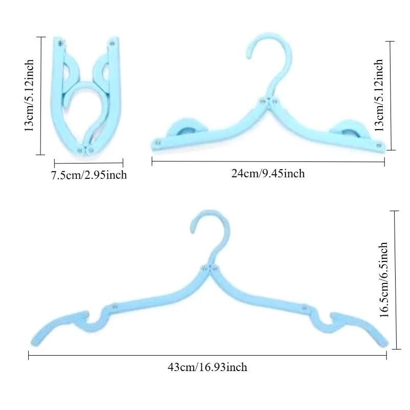 6/10/12PCS Portable Folding Travel Hangers Space Saving Essential Cruise Accessories for Drying Clothes Suitable for Traveling