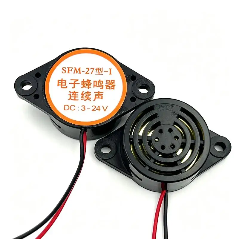 2Pcs Piezo Buzzer 3015B DC3-24V Lead Alarm 12V Electronic Beep Buzzer 100dB Piezo Alarm Siren Continous Sound For Motorcycle
