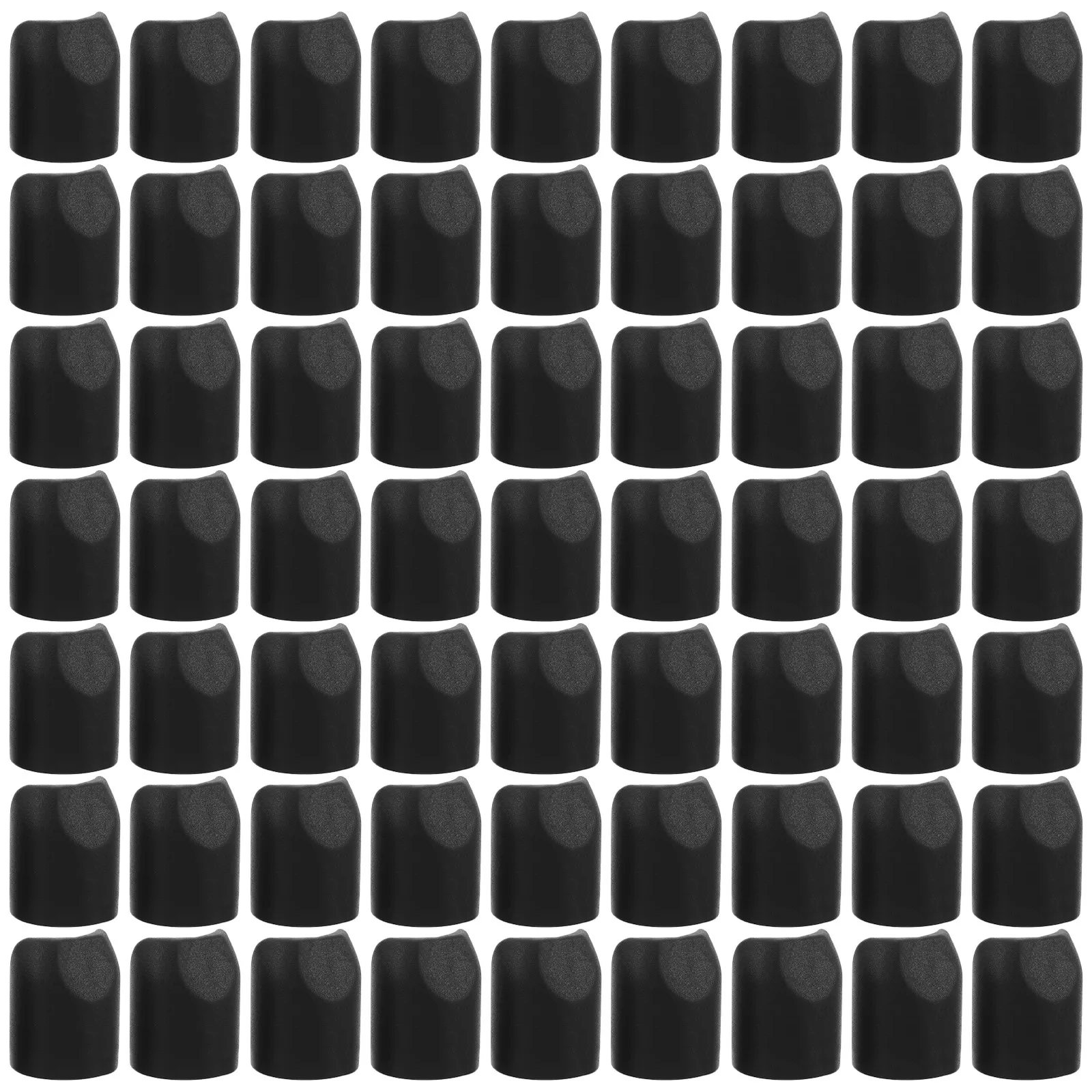 100Pcs Folding Chair Stabilizer Caps V-Shape Tube End Protectors Non-Slip Anti-Scratch Replacement Leg Covers for Metal Chairs