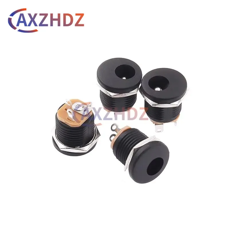 

10Pcs 5.5-2.1 / 5.5 x 2.5mm DC-022 DC Power Socket/ DC Connector Female Panel Mount DC022 5.5 mm x 2.1mm Jack Socket Adapter