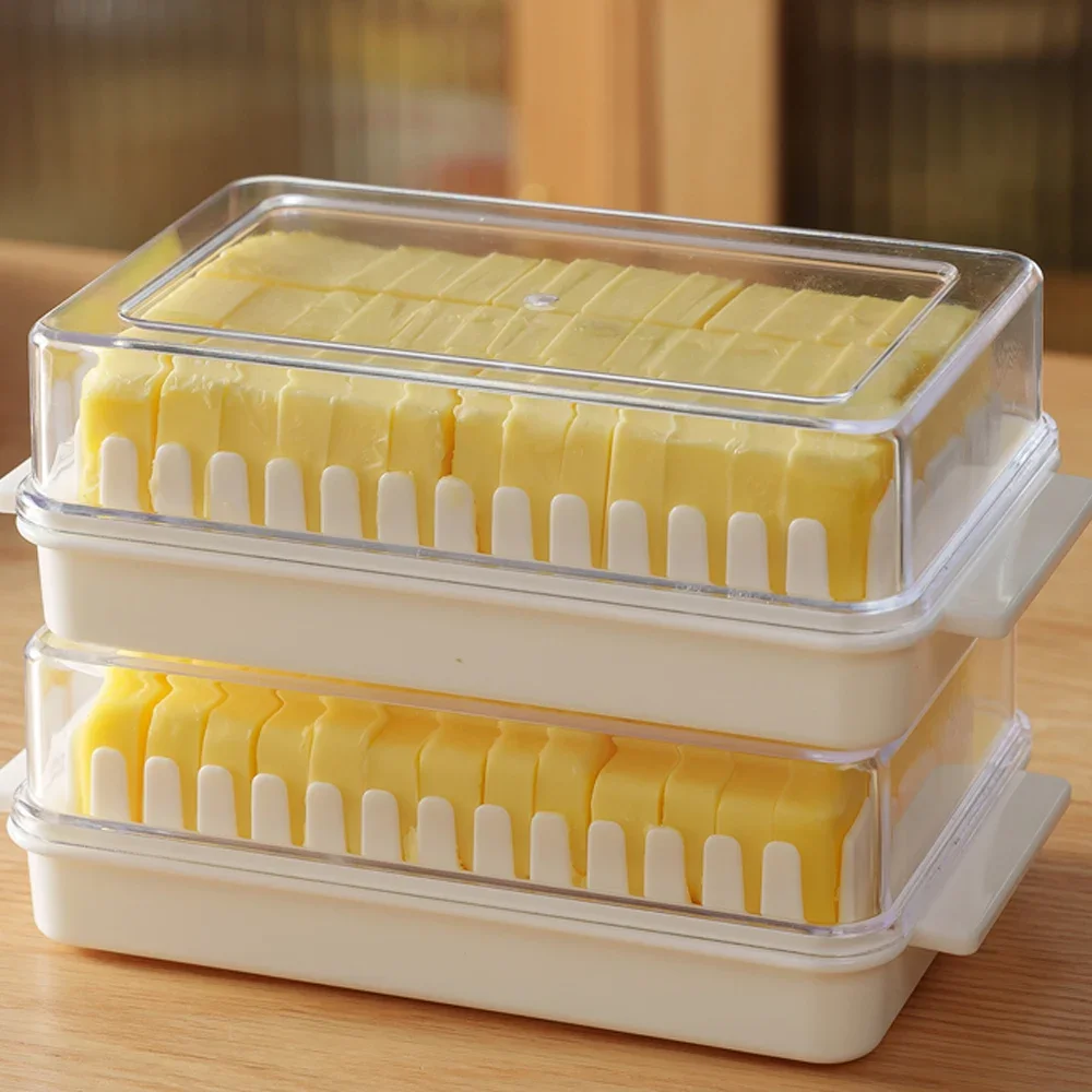 Covered Butter Cutting Storage Box Refrigerator Kitchen Cheese Slicers Baking Supplies Fresh Baking Butter Cutter Convenient