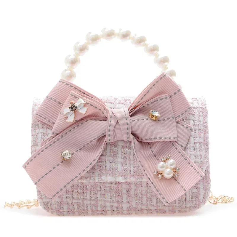 Fashion Mini Cute Princess Handbags Girl Classic Coin Purse Handbag Children Wallet Kid Money Bag Baby Shoulder Chain Bag