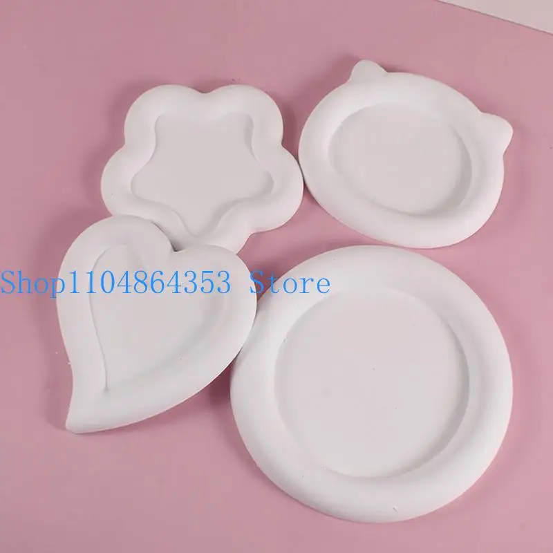 652F قالب صينية سيليكون مبتكر قالب كوستر من راتنج الإيبوكسي أداة صنع المجوهرات أداة عرض المجوهرات قالب أدوات المائدة #4