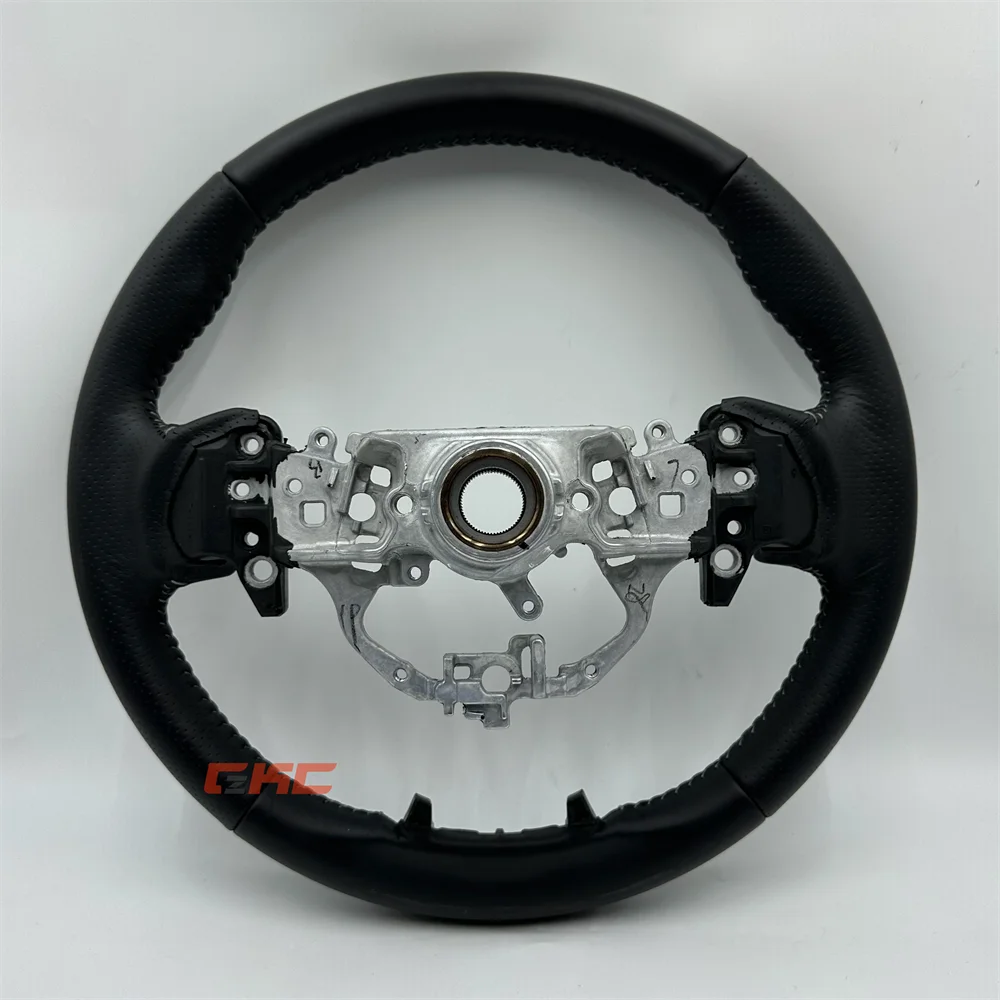 Customized Black leather stitch Steering Wheel for 2024-2025 Camry with Hand Stitching for Luxury Driving Experience