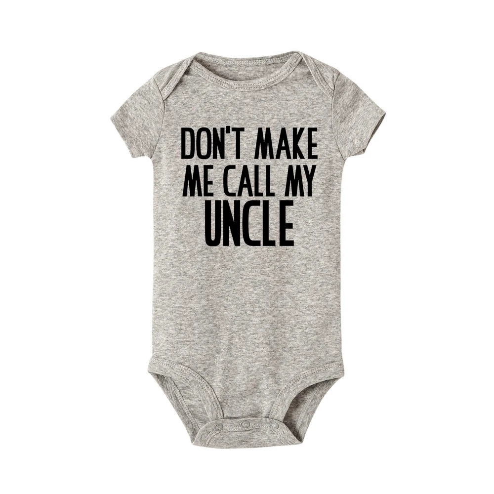 I Love My Uncle This Much Newborn Baby Romper Infant Girls Boys Short Sleeve Clothes Ropa Funny Cute Smile Printed Bodysuit Gift