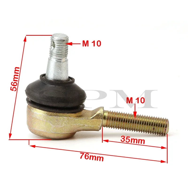 1 pair M10 Tie Rod End Kit for Yamaha YFM350 Banshee WARRIOR YFB YFM Raptor 250 350 400 ATV go kart Quad Bike Parts Accessories - view 6