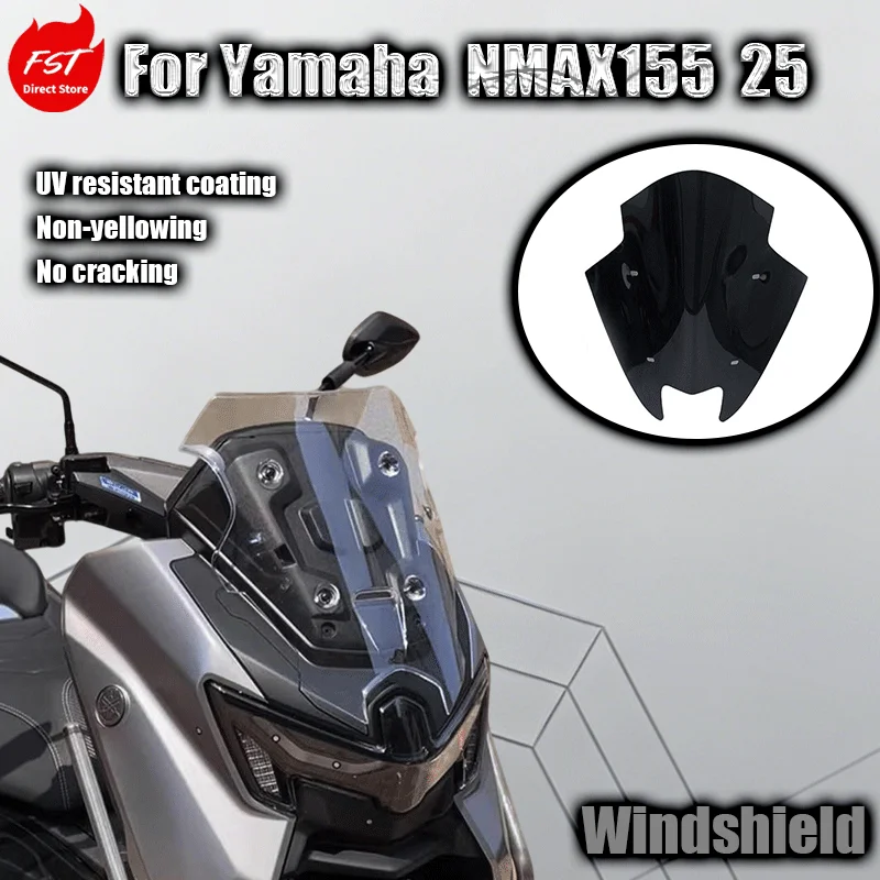 

For Yamaha 25 NMAX155 Modified Windshield Thickened and Heightened Racing Windshield Extension Rack