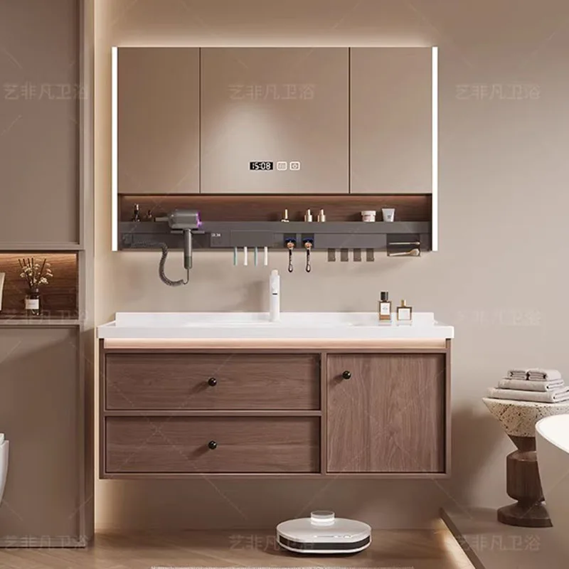 Drawers Paper Bathroom Cabinet Organizer Storage Mirror Toilet Display Partitions Cupboard Space Saver Gabinete Room Furniture