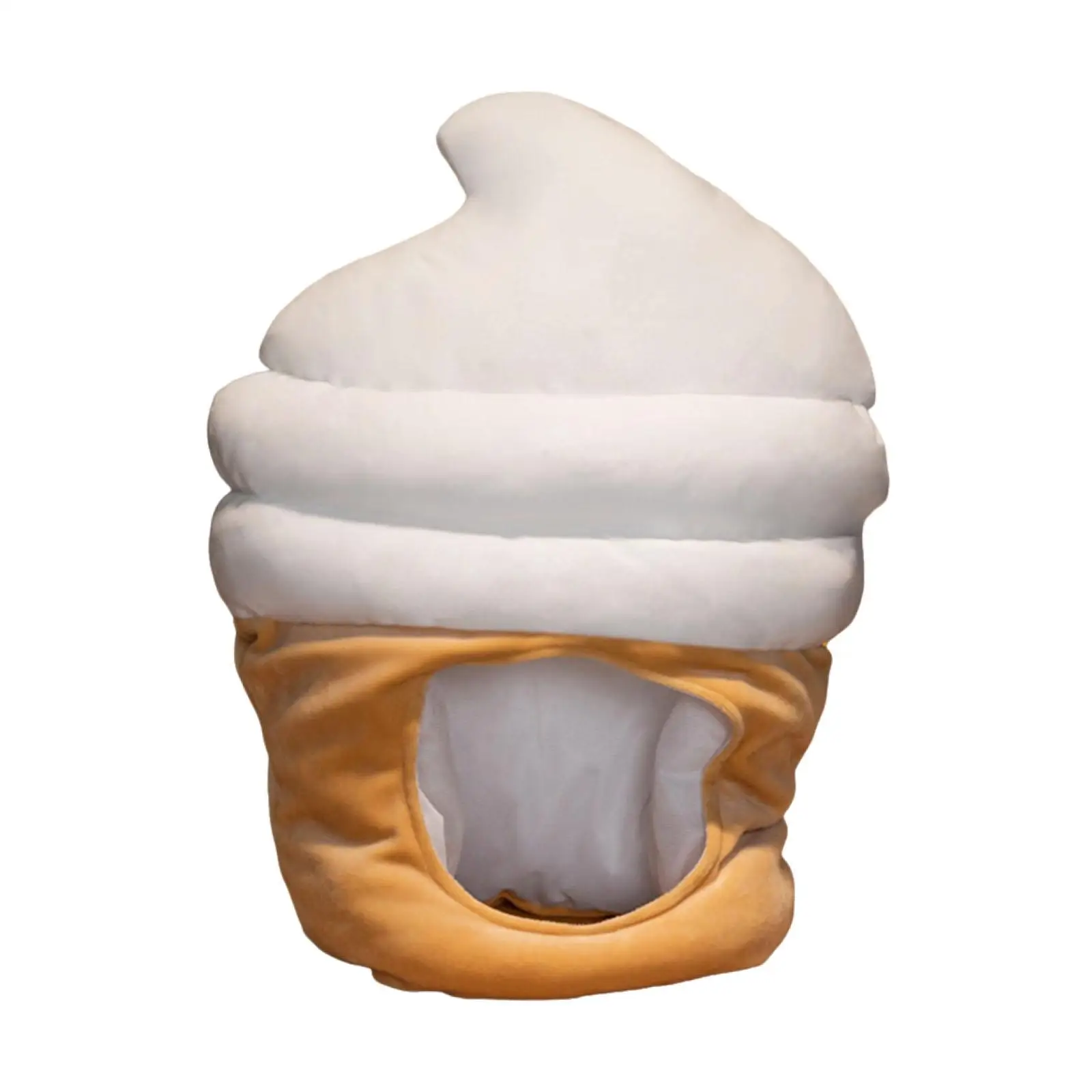 Sombrero de helado, gorra de dibujos animados para Cosplay, disfraz de vacaciones, actuación de Halloween