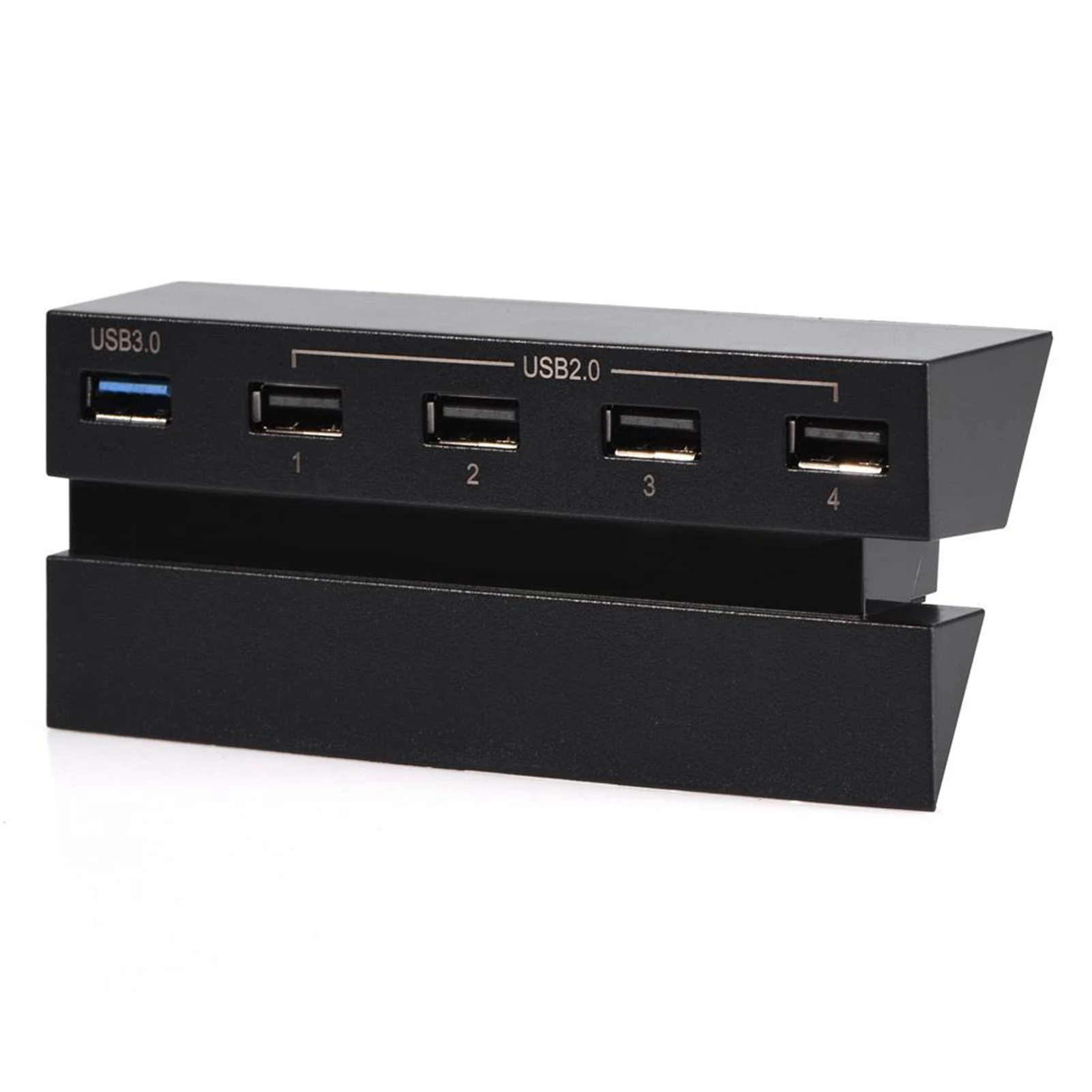 Alta Velocidade Hub Expansão para PS4 Game Console, 5-Port USB Hub 2.0 e 3.0, Adaptador Controlador