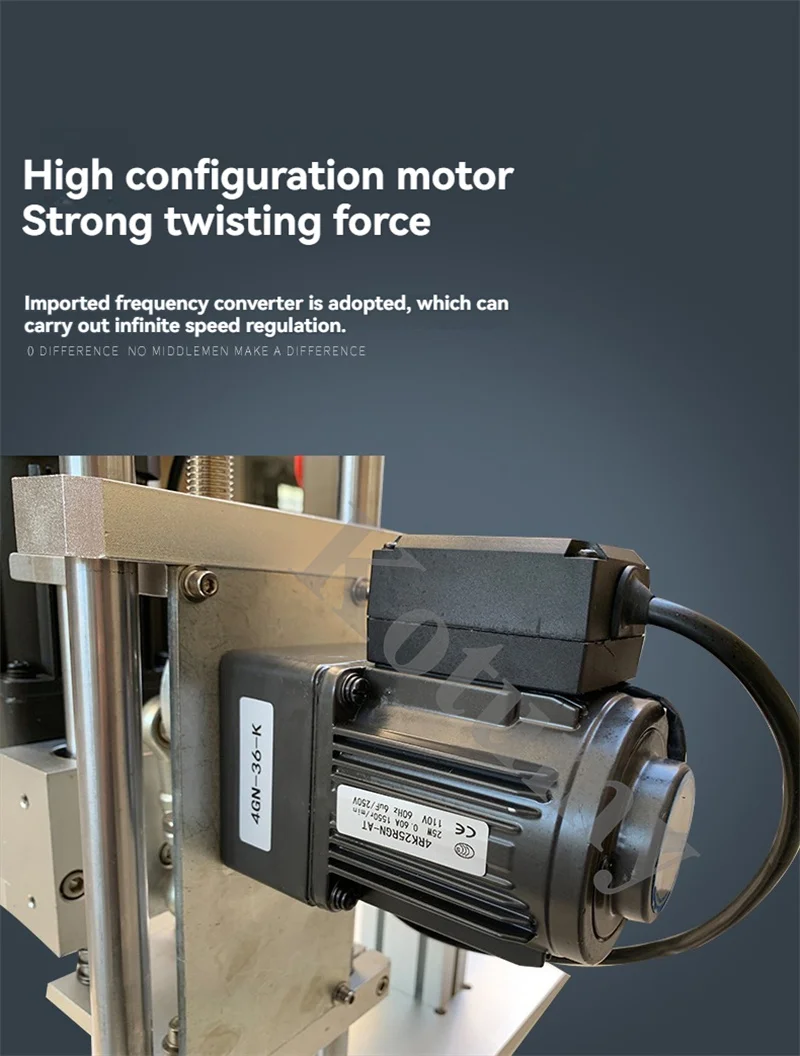 デスク自動キャッピングマシンラウンドキャップ自動スクリューキャッパー装置ボトルキャップ蓋シールロック回転