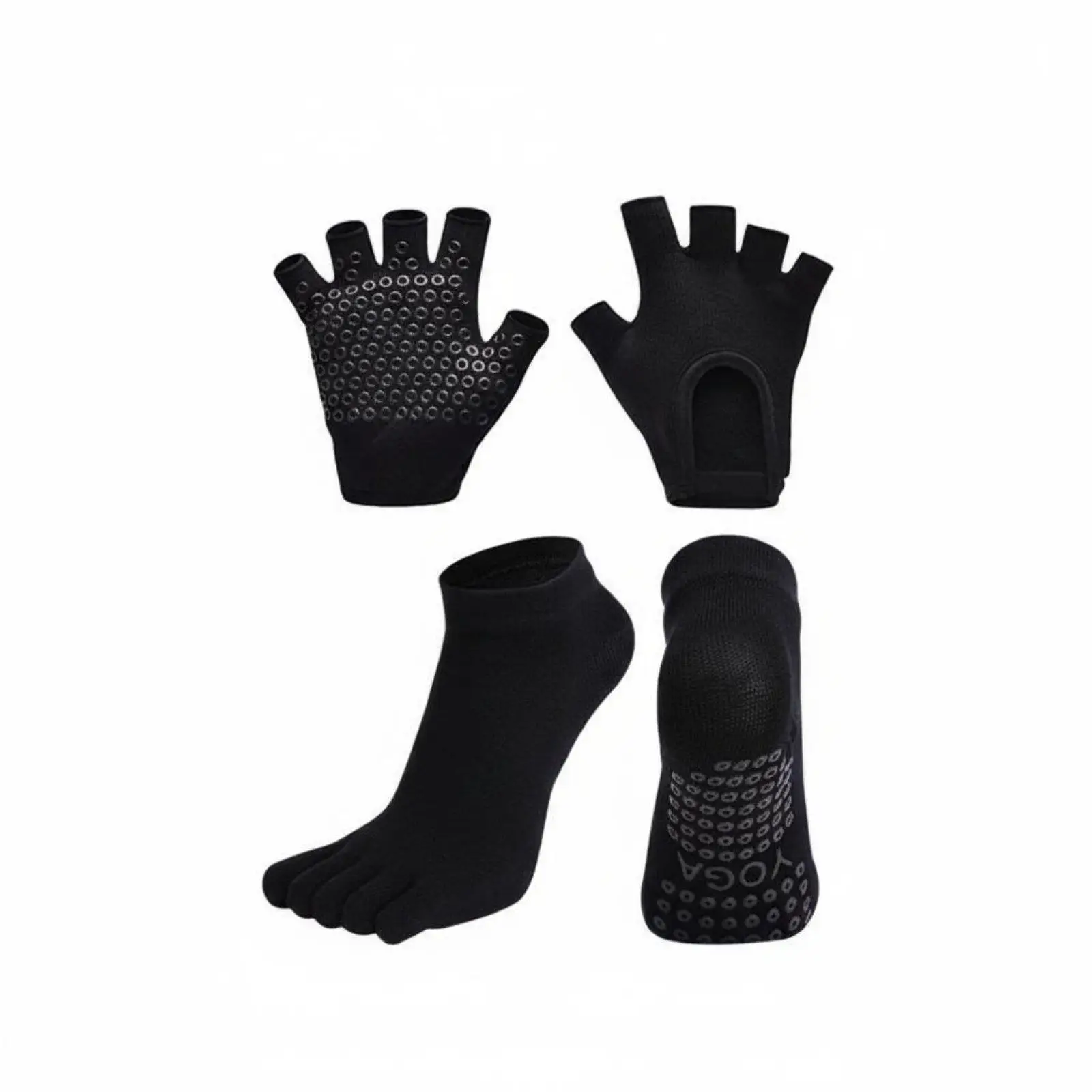 Women’s Sports Socks Anti-slip Yoga Pilates Grip Socks Cotton Gym Accessories for Barre Studio Workout
