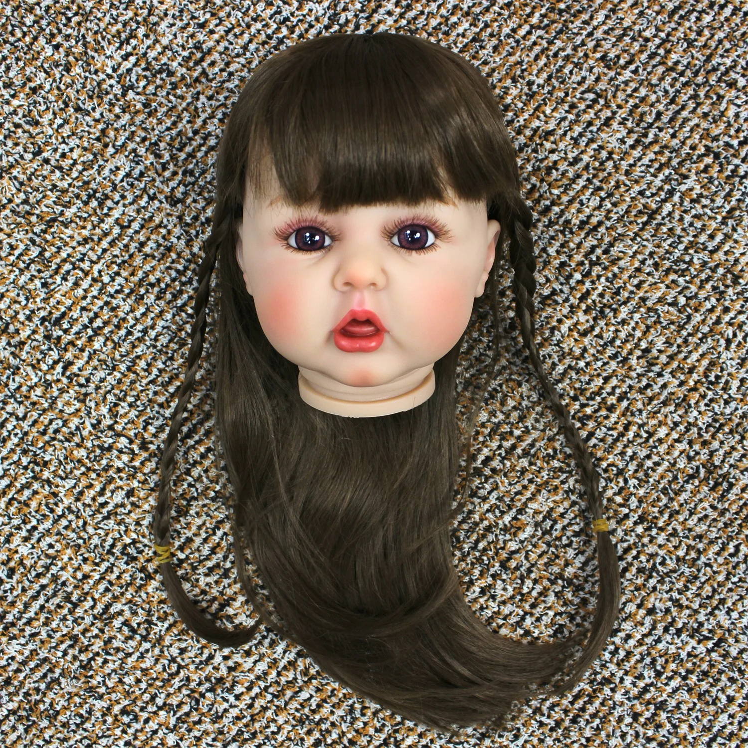 Kits de muñecos realistas Erin pintados de 22-24 pulgadas con pelo, Kit DIY sin montar, muñeca realista hecha a mano para niños pequeños