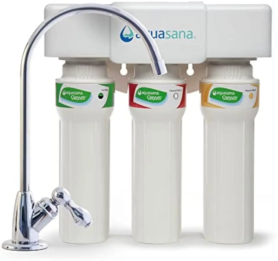 Aquasana Stage 3 Maximum Flow Clayyum Sink Filtration System - Kitchen counter Clayyum filtration