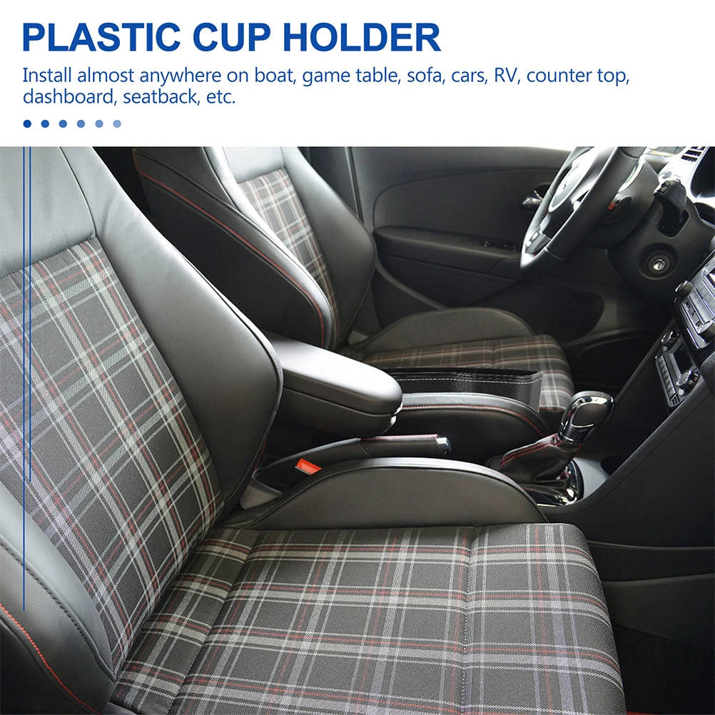 

4pcs Car Cup Holder Heavy Duty Black Boat Drink Holder Plastic Drop Boat Drink Stable Practical Long ABS