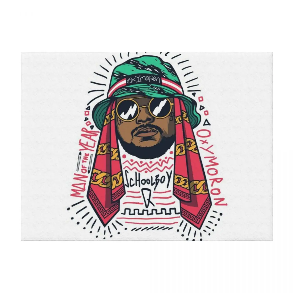 

Schoolboy Q Throw Blanket Heavy Soft Plaid Extra Large Throw Furrys Blankets