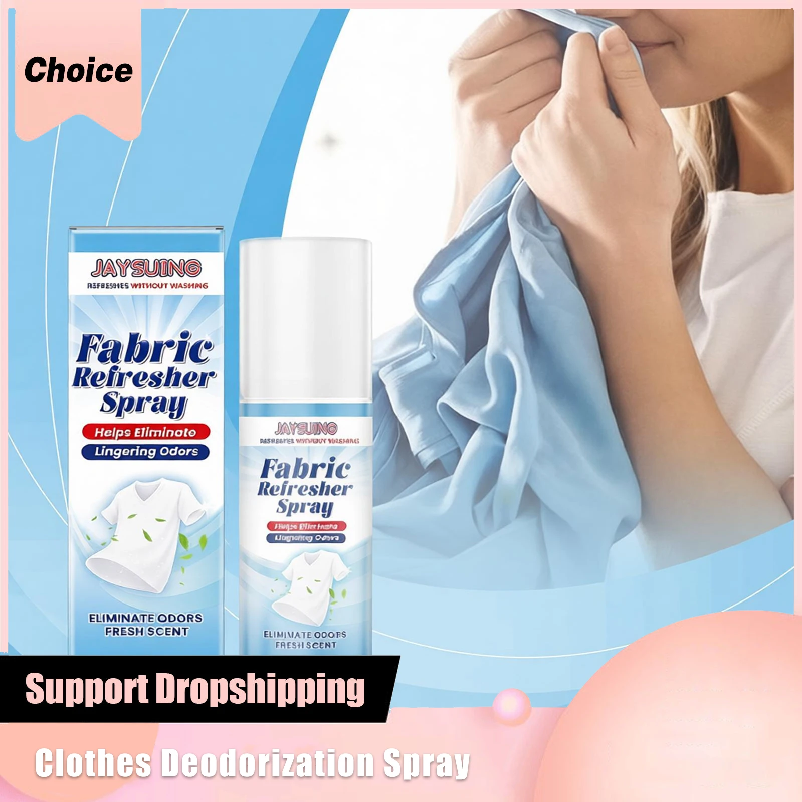 Clothes Deodorization Spray Rapidly Cleans Antistatic No Residual No Irritating Long Lasting Freshening Fabric Refreshers Sprays