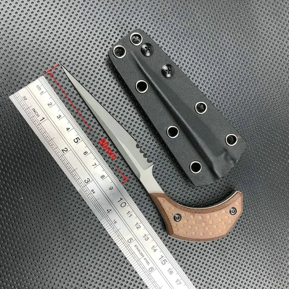 Pisau Leher Taktis Trskt, Pisau Saku Luar Ruangan Berburu, Pisau Berkemah Keren 440c, Alat Edc Hadiah Csgo dengan Kydex Dropshipping