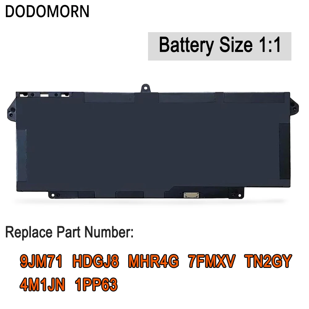 

DODOMORN New 9JM71 For Dell Latitude 13-5320 14-7320 14-7420 14-7520 Series 3941mAh MHR4G 7FMXV TN2GY 4M1JN Laptop Battery